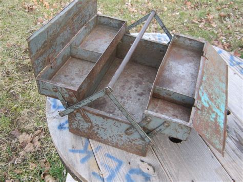 old metal tool boxes|vintage tool box handles.